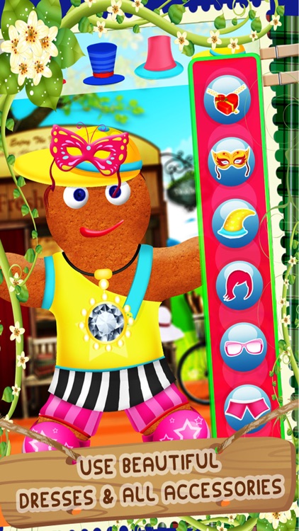 Gingerbread Man Dress Up Mania - Free Addictive Fun Christmas Games for Kids, Boys and Girls