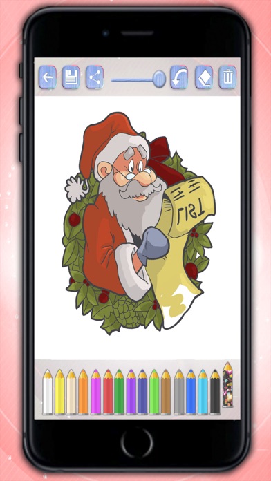 How to cancel & delete Christmas coloring pages for children - Paint and color Christmas from iphone & ipad 3