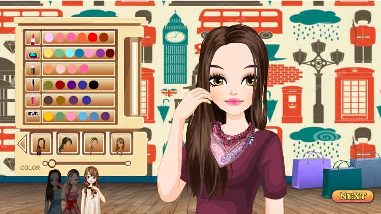 London Girls - Dress up and make up game for kids who love London