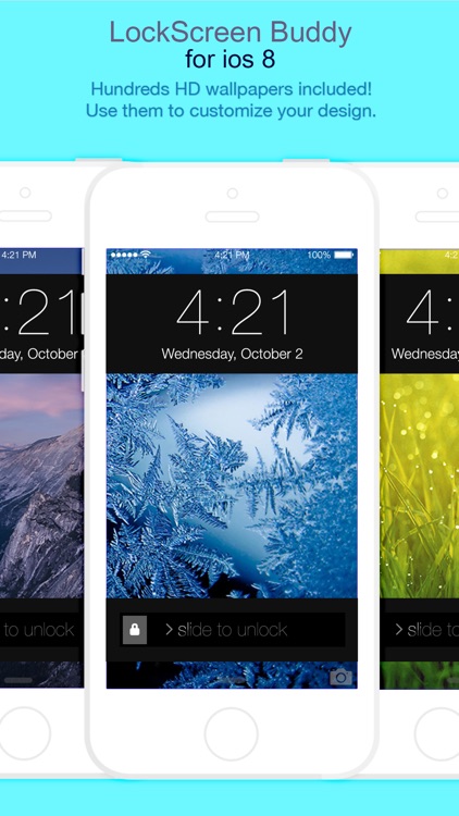 LockScreen FancyLock for iOS8 - Pimp your lock screen wallpaper and customize it with new colorful themes and styles