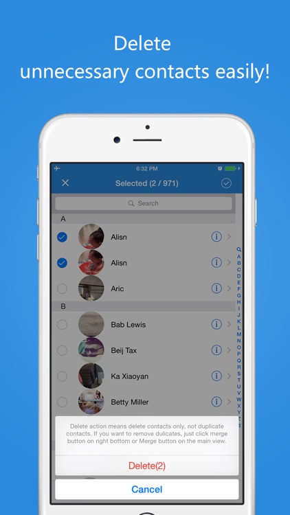Contacts Cleaner Pro - Cleanup & Merge Duplicate Contacts & Easy Backup screenshot-3