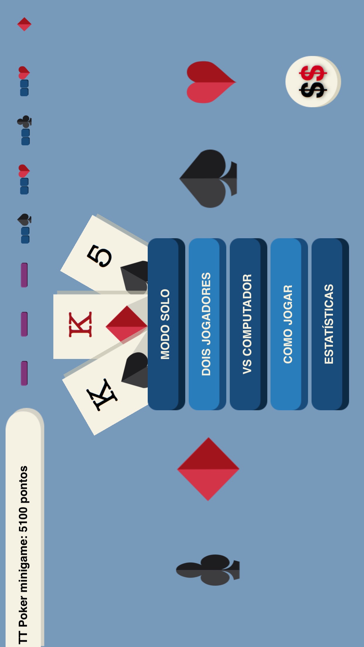 Screenshot do app Tic-A-Tac Poker