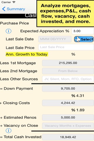 GoldMine Mini Rental Analyzer screenshot 3