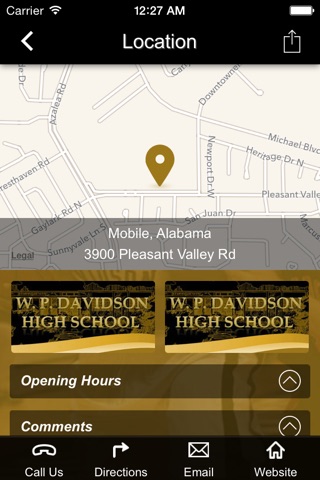 Davidson HS Athletics screenshot 2