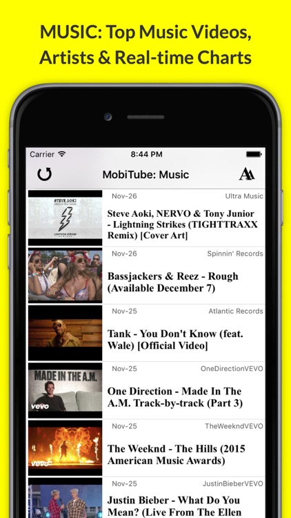 MobiTube: Best Videos on Music, Movies, Games, Funny Stuff & More!