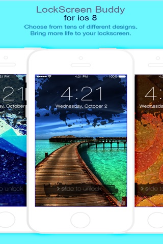 Magic LockScreen FancyLock for iOS8 - Pimp your lock screen wallpaper screenshot 2