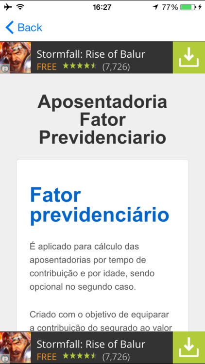 Cálculo Aposentadoria Fator Previdenciario INSS