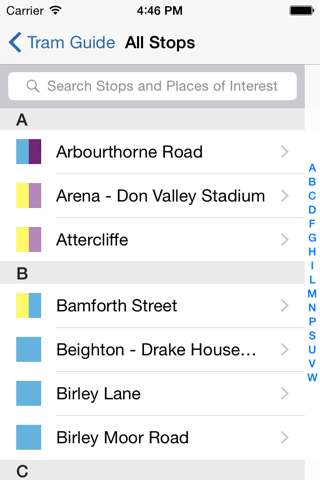 Sheffield Tram Guide screenshot 2