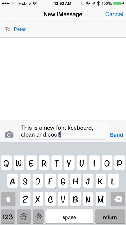 Keyboard of Noteworthy Font: Artistic Style Keys for iOS 8