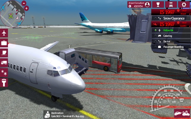 Flight simulator air traffic control