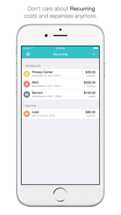 Spendy - The fastest and most efficient way to keep your expenses, budgets and loans in mind screenshot-3