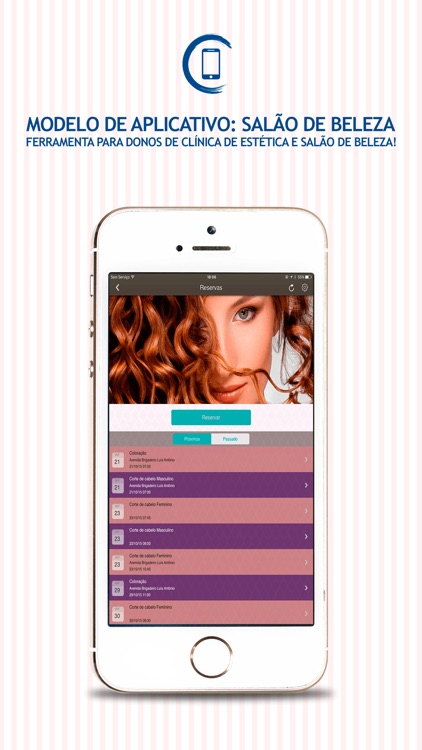 Aplicativo Modelo para Salões de Beleza