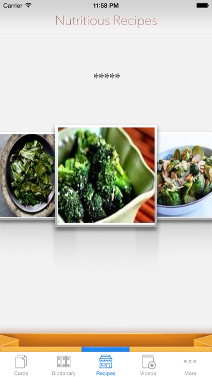 Nutrition Lookup: Facts and Flashcard Dictionary with Free Video Lessons