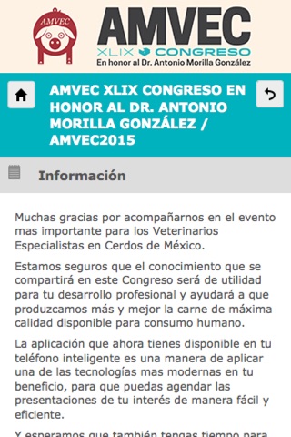 Congreso AMVEC 2015 screenshot 2