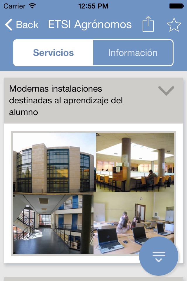 UPM - Titulaciones de Grado de la Universidad Politécnica de Madrid screenshot 2