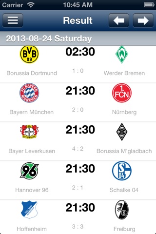 Bundesliga 2015/16 -- German football League screenshot 2