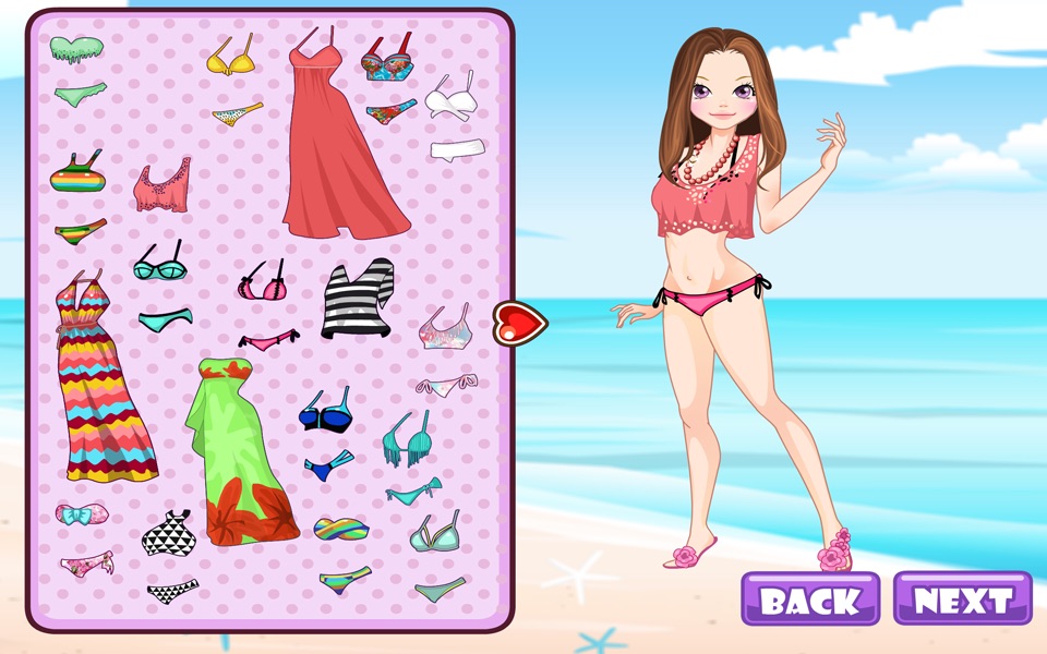 Tropical Fashion Models 2 - Dress up and make up game for kids who love fashion screenshot 4