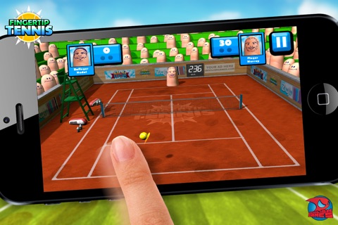Fingertip Tennis LITE screenshot 4