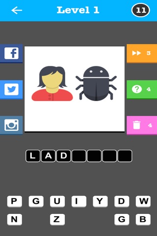 An Emoji Trivia Game - With Instagram & Facebook Sharing screenshot 3