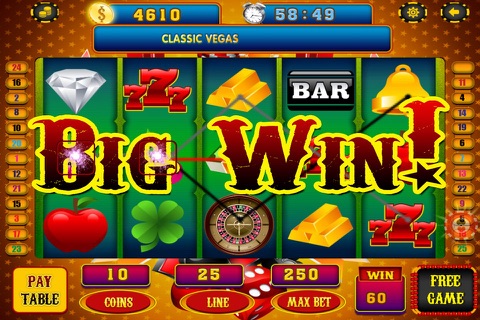 ``Classic Slots Mania Spin & Win Video Coins in Vegas Strip Casino Free Games screenshot 2