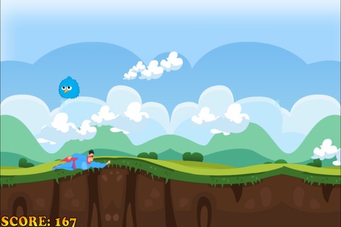 A Clumsy Superhero FREE - Awesome Warrior Flying Race screenshot 2