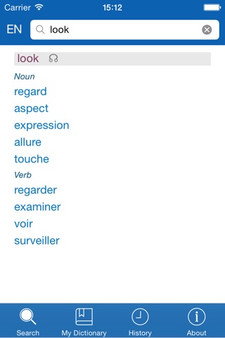 French <> English Dictionary + Vocabulary trainer screenshot 2