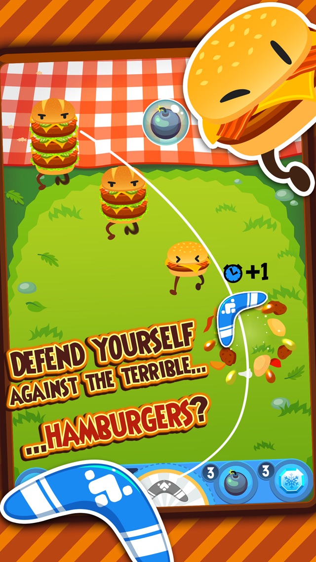 Burgerang - Combat Hordes of Crazy Burgers 1.4.2 IOS -
