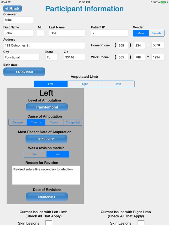 Amputee Mobility Predictor (AMP)