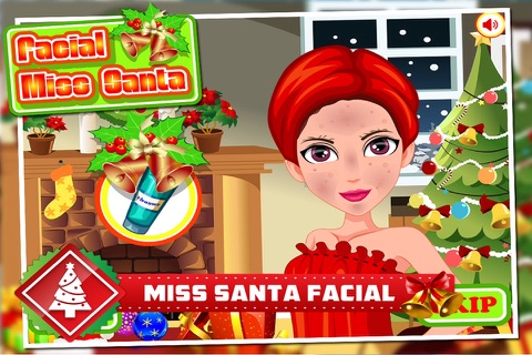 Facial Miss Santa - Makeover,Makeup,Dressup Games screenshot 2