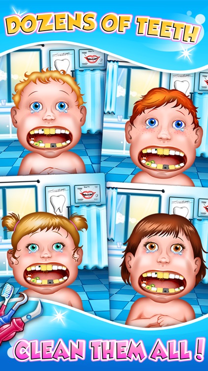 Dentist New-born Baby - mommy's crazy doctor office & little kids teeth