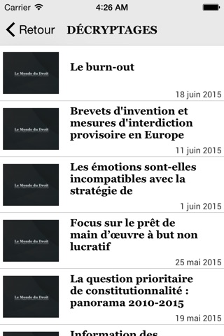 Le Monde du Droit screenshot 4