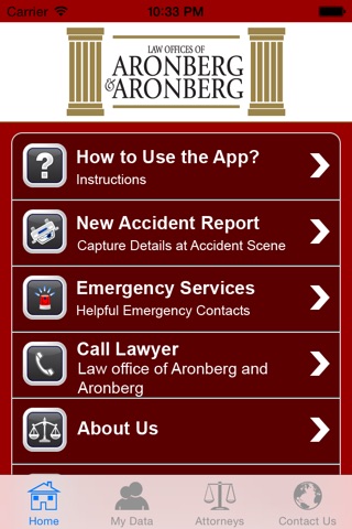 Injury App by Law Offices of Aronberg & Aronberg screenshot 2