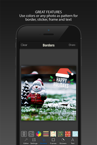 HoHoHo! Merry Christmas & Happy New Year - Add sticker and frame over image screenshot 3