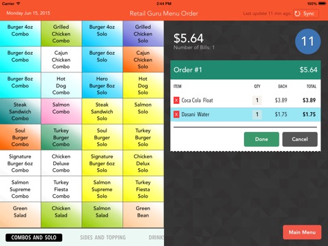 Retail Guru Table Ordering Application screenshot 3