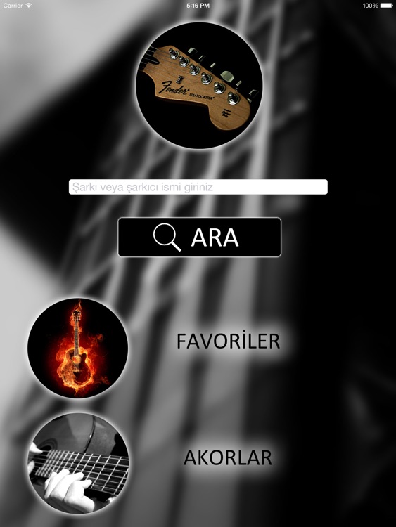 AkorAra for iPad - Güncel & Eski Gitar Akor,Tab,Sözleri