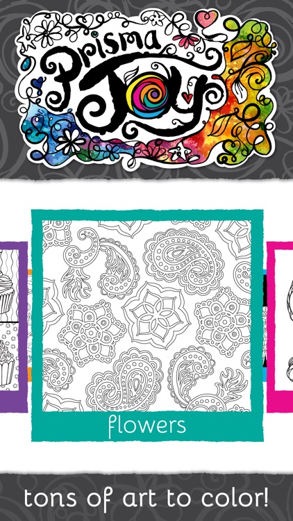PrismaJoy Coloring Book for Adults - Art Therapy