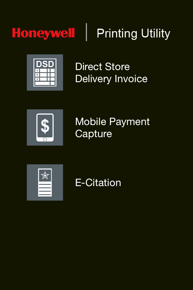 Honeywell Printing Utility