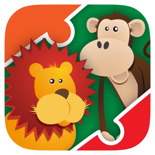 My first jigsaw Puzzles : Animals from jungle and savannah iOS App