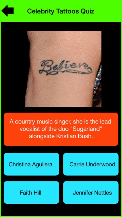 Celebrity Tattoos Quiz Guess Trivia Puzzle screenshot-3