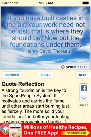 Inspirational Quote of the Day by SparkPeople screenshot 2