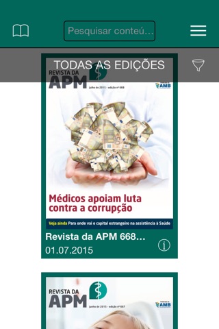 Publicações APM screenshot 2