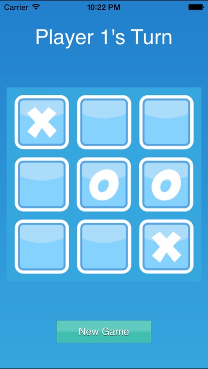 Tic Tac Toe Blue