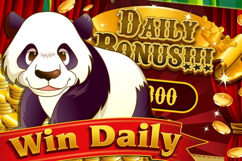 Bouncing Cute Panda Bear in the Bamboo Jungle - Free Casino Vegas Slot Games screenshot 3