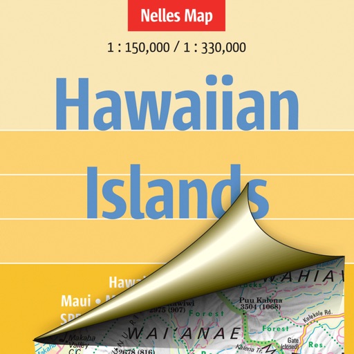 Hawaiian islands. Tourist map