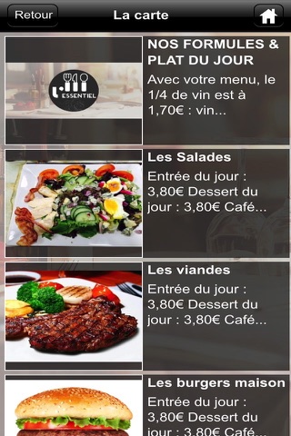 Restaurant L'Essentiel screenshot 2