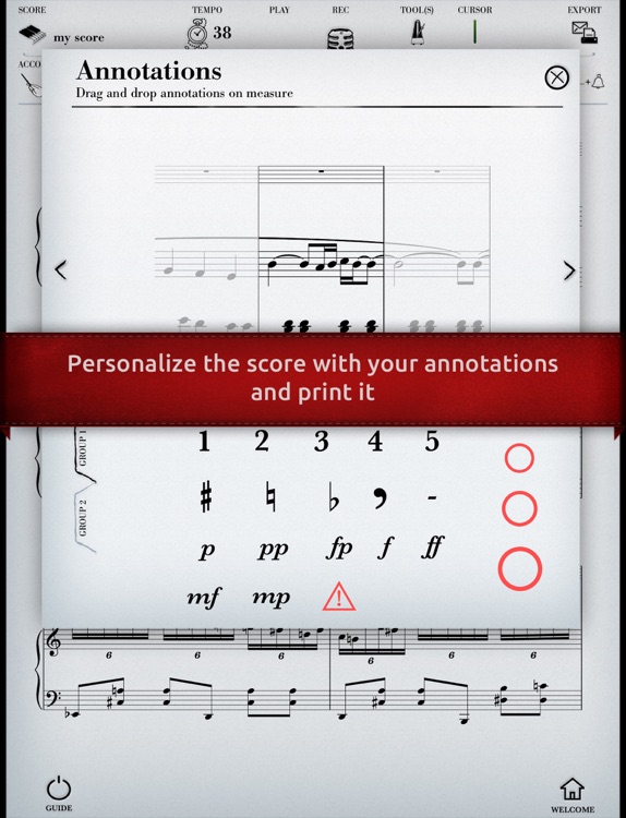 Play Ravel – Piano Concerto in G major, 2nd movement (interactive piano sheet music) screenshot-3