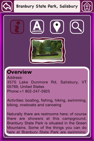 Vermont Campgrounds Offline Guide screenshot 3