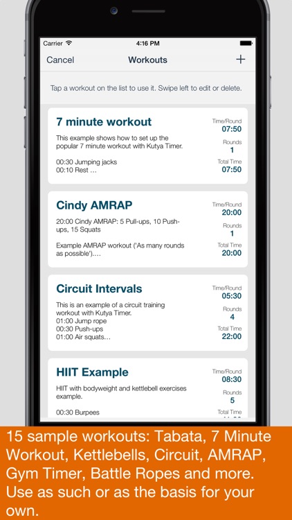Kutya Timer - Timer for HIIT and Interval Workouts