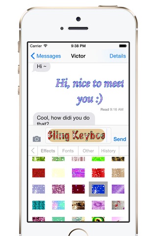 Bling Keyboard - Send Text in Bling Bling Animated Gif, Glitter Text Generator, Sparkle Text Maker screenshot 2