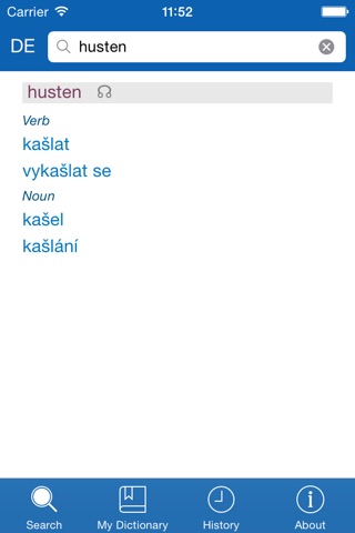 Czech <> German Dictionary + Vocabulary trainer screenshot 2